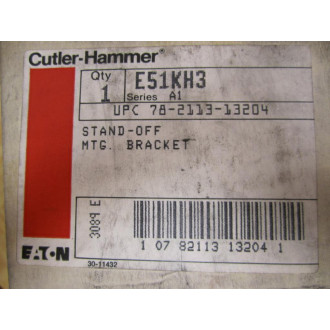 Cutler Hammer E51KH3 Eaton Stand-Off MTG. Bracket