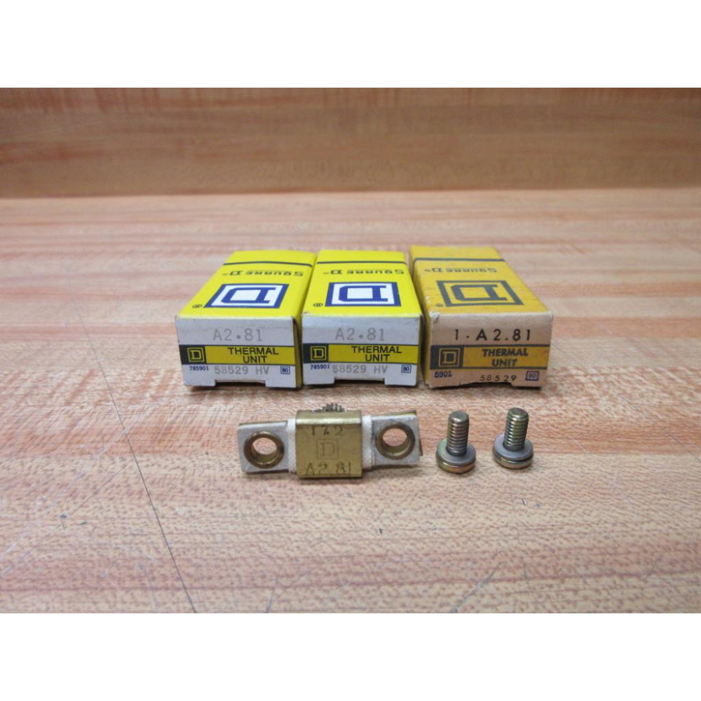 Square D A2.81 Overload Relay Heater Element A281 (Pack of 3)