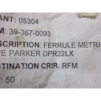 Parker DPR22LX Progressive Ring (Pack of 50)