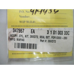 Mafag 300D72 Cylinder Seal Set 347557 - New No Box