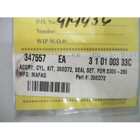 Mafag 300D72 Cylinder Seal Set 347557 - New No Box