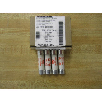 Bussmann FWP-25A14FA Fuse FWP25A14FA (Pack of 4)