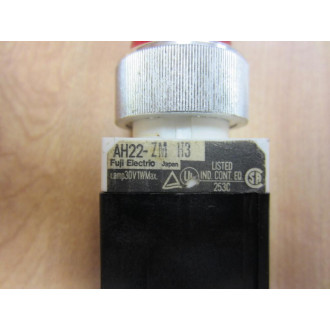 Fuji Electric AH22-ZM AH22ZM Command Switch Red Lens - Used