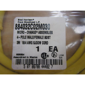 Brad Harrison 884032C02M030 Cable Molex Woodhead