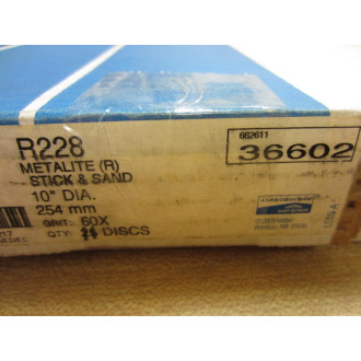 Norton 662611 36602 Sanding Disks Grit: 60X R228 (Pack of 11)