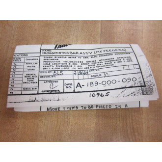 Lubriquip 189-000-090 Bar Cross Port 189000090