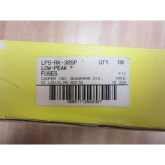 Buss LPS-RK-30SP Bussmann Fuse Cross Ref 4XF75 (Pack of 10)