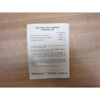 Ross 792K87 Actuator Service Kit