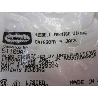 Hubbell 51108A7 Pack Of 3 Category 5 Jacks
