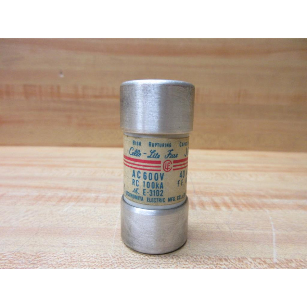 Utsunomiya Electric JG2-40 Cello-Lite Fuses E-3102 - New No Box