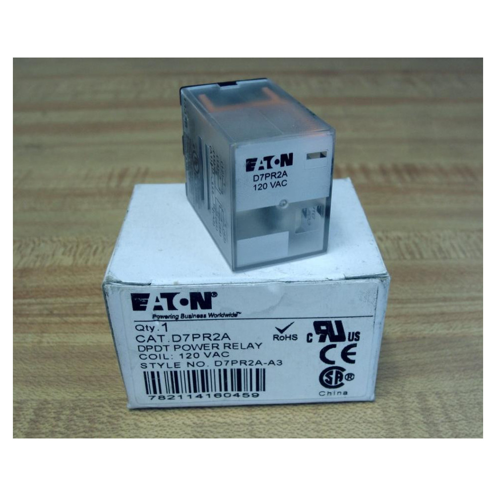 Eaton D7PR2A Relay 120VAC