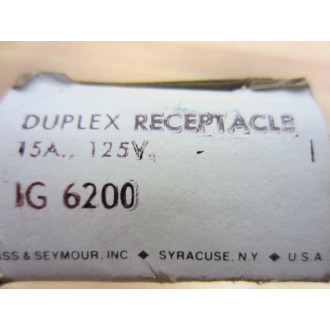 Pass & Seymour IG 6200 Duplex Receptacle 15A 125V  IG6200 (Pack of 2)