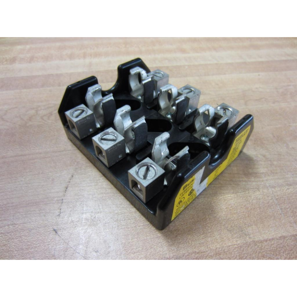 Bussmann T60030-3CR T600303CR 1B0074 Fuse Block 30 Amp 3 Pole - Used