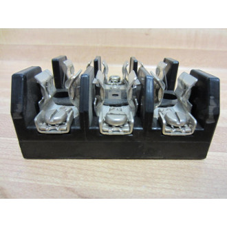 Bussmann 1BR006 Fuse Block 3 Pole 250V 30A - Used