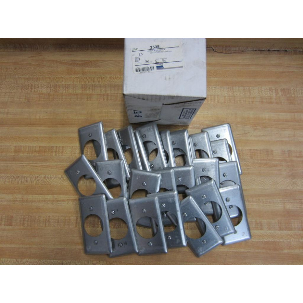 EGS Appleton 2538 Handy Box Cover For 1-1932 Receptacle (Pack of 25)