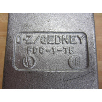 O-ZGedney FDC-1-75 Cast Device Box FDC175 - New No Box