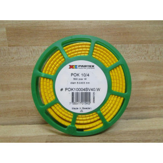 Partex POK10004SV40.W Markers POK10004SV40W (Pack of 500) - New No Box