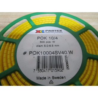 Partex POK10004SV40.W Markers POK10004SV40W (Pack of 500) - New No Box