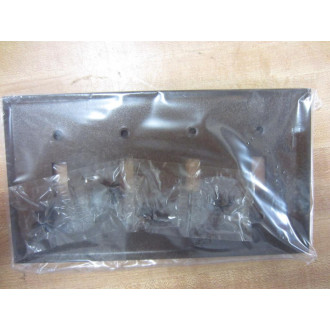 Mulberry 98074 Bell 10-4-BC Brown Four Gang Switch Plate (Pack of 5)