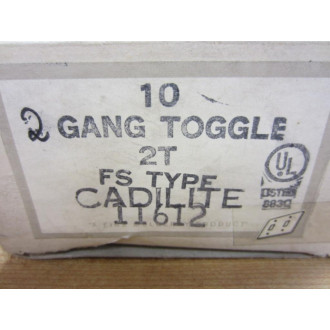 Mulberry 11612 2-Gang Toggle Cover FS Type (Pack of 10)