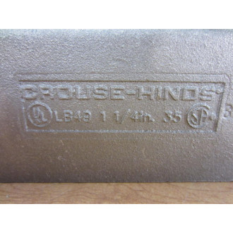 Crouse & Hinds LB49 Conduit Body Type LB Size 1 14" (Pack of 3) - New No Box