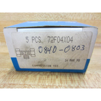 Imperial Eastman 72F04X04 Compression Tee (Pack of 5)