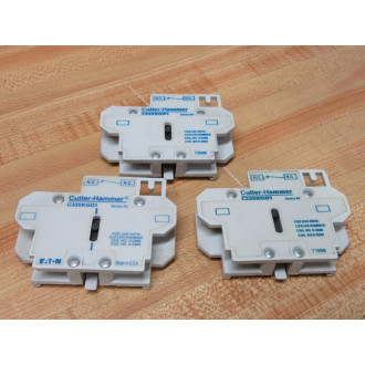 Cutler Hammer C320KGD1 Eaton Auxiliary Contact Series A2 (Pack of 3) - Used