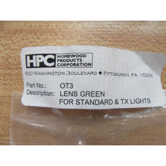 Westinghouse 0T3 Pilot Light Lens OT3