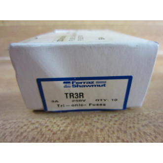 Gould Shawmut Ferraz TR3R Fuse Cross Ref 4TCN6 (Pack of 10)
