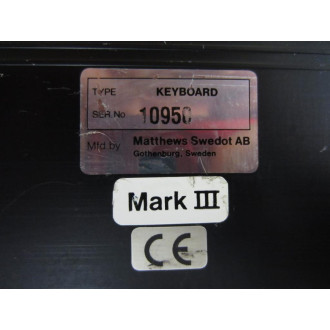 Matthews Swedot Mark III Keyboard - Used