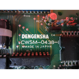 Dengensha CWSM-0438-1 Circuit Board WDisplay CWSM04381 WCWSA04391 Board - Used