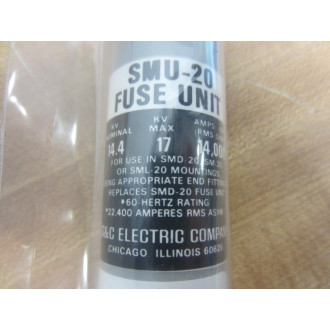 S&C Electric 612050 SMU-20 Fuse Unit - New No Box