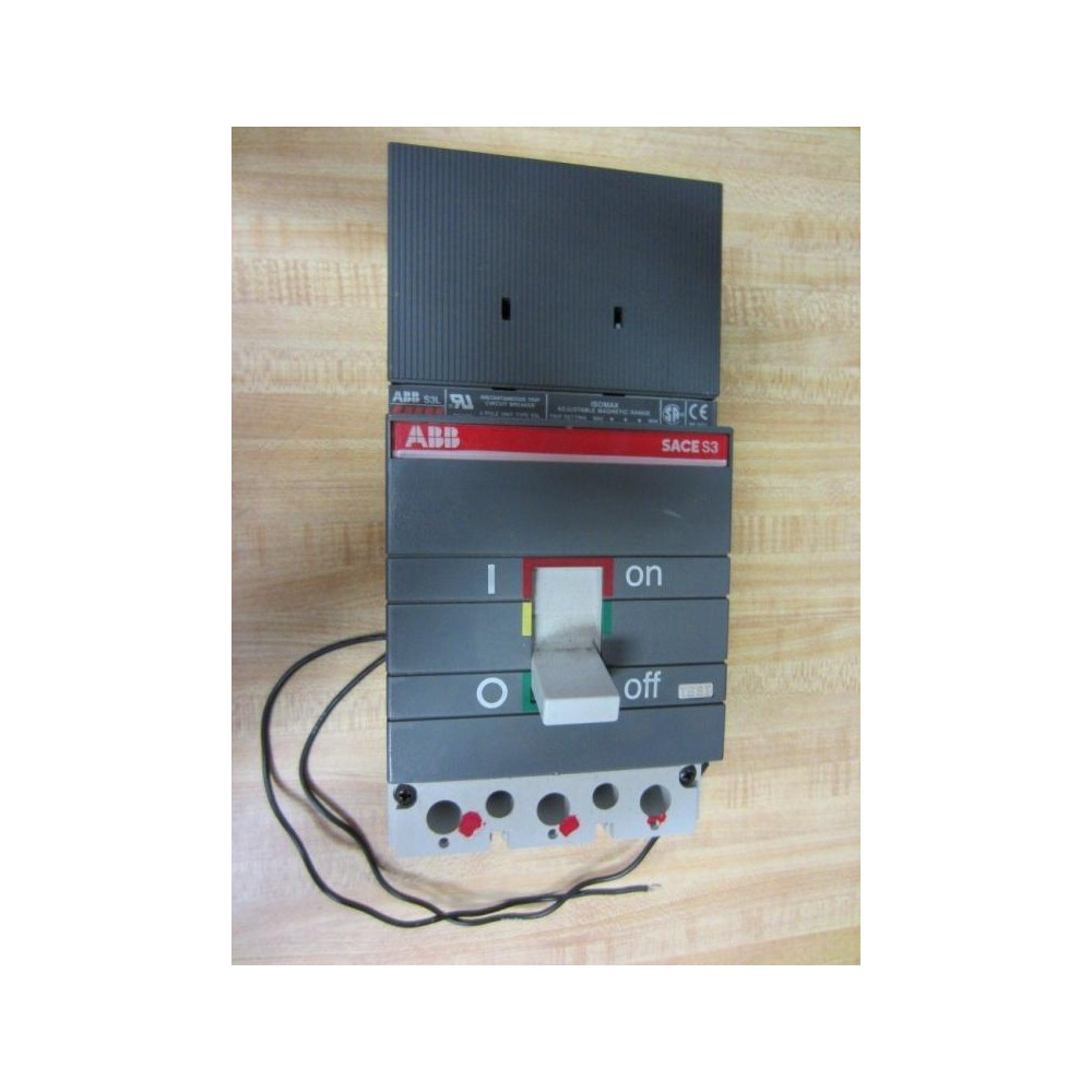 ABB SACE S3L 100A Circuit Breaker SACES3L WTerminal Cover - Used