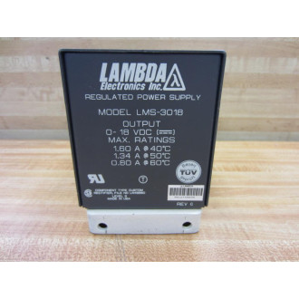 Lambda Electronics LMS-3018 Regulated Power Supply Rev C - Used