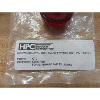Westinghouse 0T2 Red Lens OT2 178C546G02