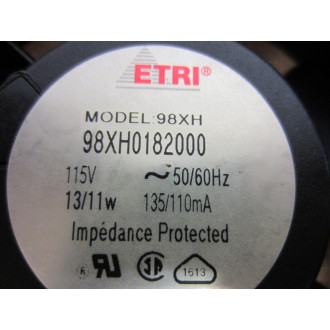 ETRI 98XH Fan 0182000 - Used