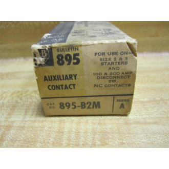 Allen Bradley 895-B2M Auxiliary Contact 895B2M Series A