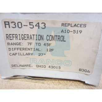 Ranco A30-543-70 Refrigeration Control A30-543