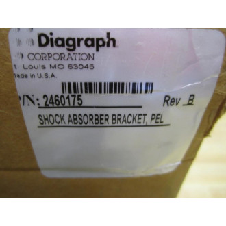 Diagraph 2460175 Shock Absorber Bracket Pel Rev B - Used