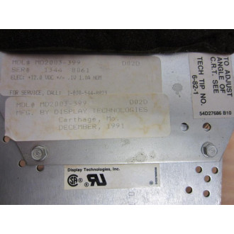 Display Technologies MD2003-399 Display Monitor - Used