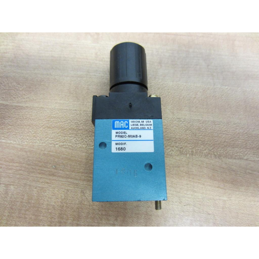 Mac Valves PR92C-M0AB-9 PR92CM0AB9 Valve - New No Box