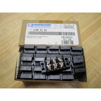 Marathon 670A RZ 03 Terminal Block 0619003 (Pack of 25)