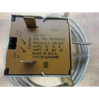 Cutler Hammer GC-203 GC203 Gemline Cold Control 9530N926