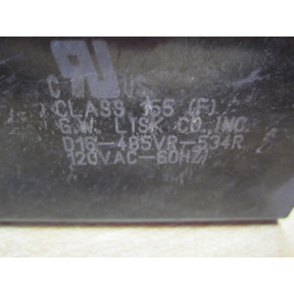 G.W. Lisk D16-485VR-534R Coil 120V 60Hz - New No Box