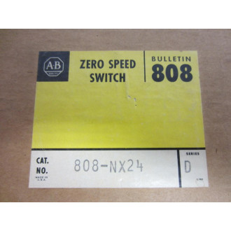 Allen Bradley 808-NX24 Speed Switch 808NX24 Series D