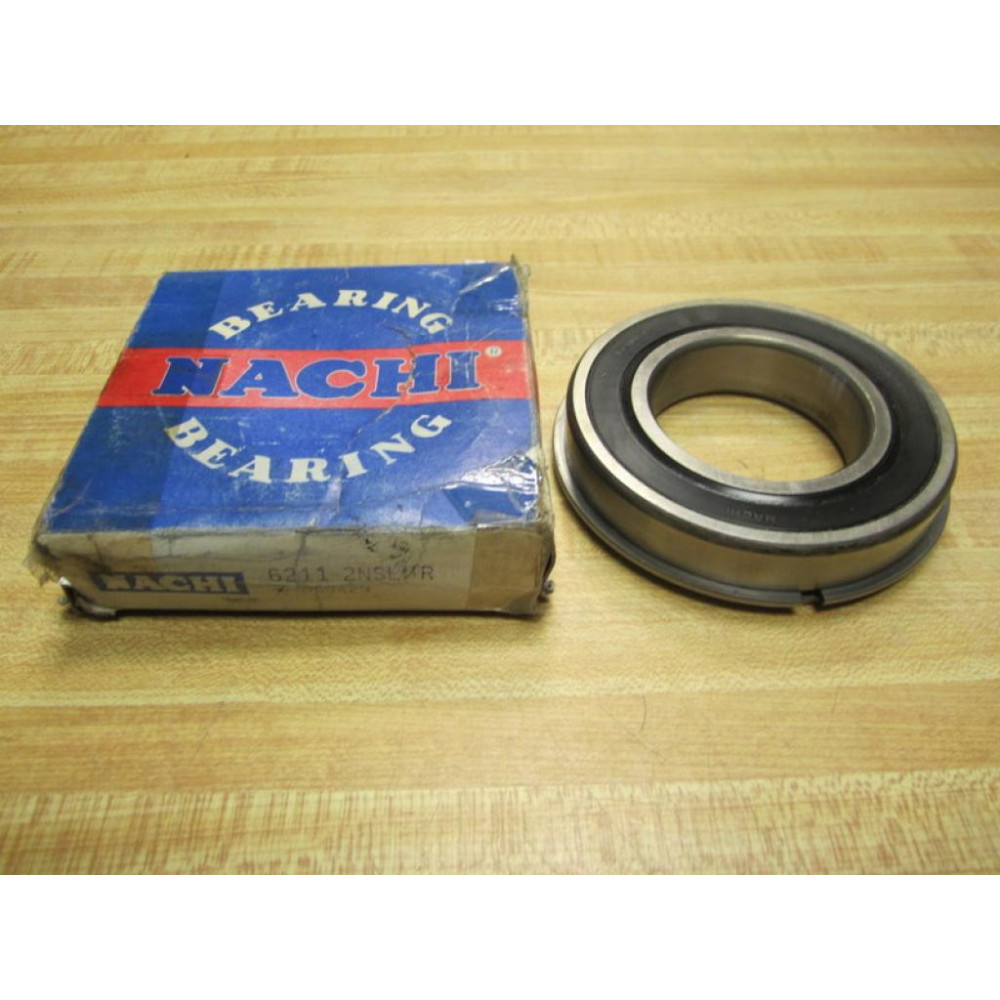 Nachi 6211-2NSLNR Bearing Sealed With Snap Ring 62112NSLNR 050429