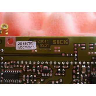 Sick Optic 4028611 Circuit Board G231 2018755 2019155 M5070503 728863 - Used