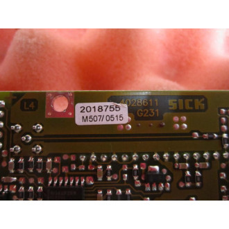 Sick Optic 4028611 Circuit Board G231 2018755 2019155 M5070503 728863 - Used