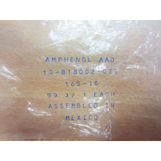Amphenol 165-16 9 Pin Female Connector Panel Mount 10-818002-02S 16516