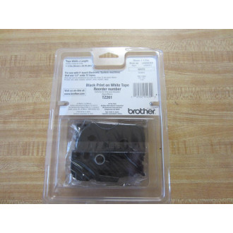 Brother TZ-261 1.5 Inch Black Print On White Tape P-touch TZ261